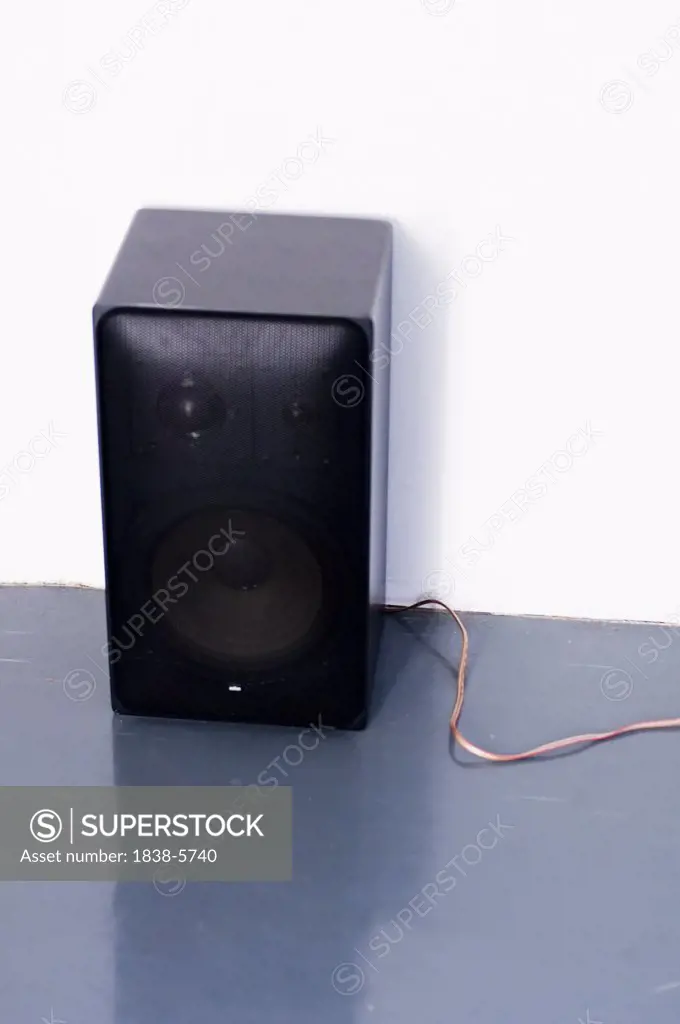 Speaker box on the floor