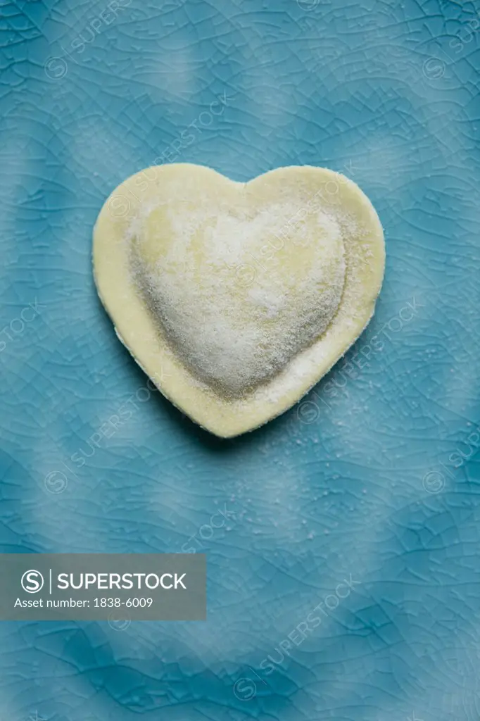 Heart-shaped ravioli