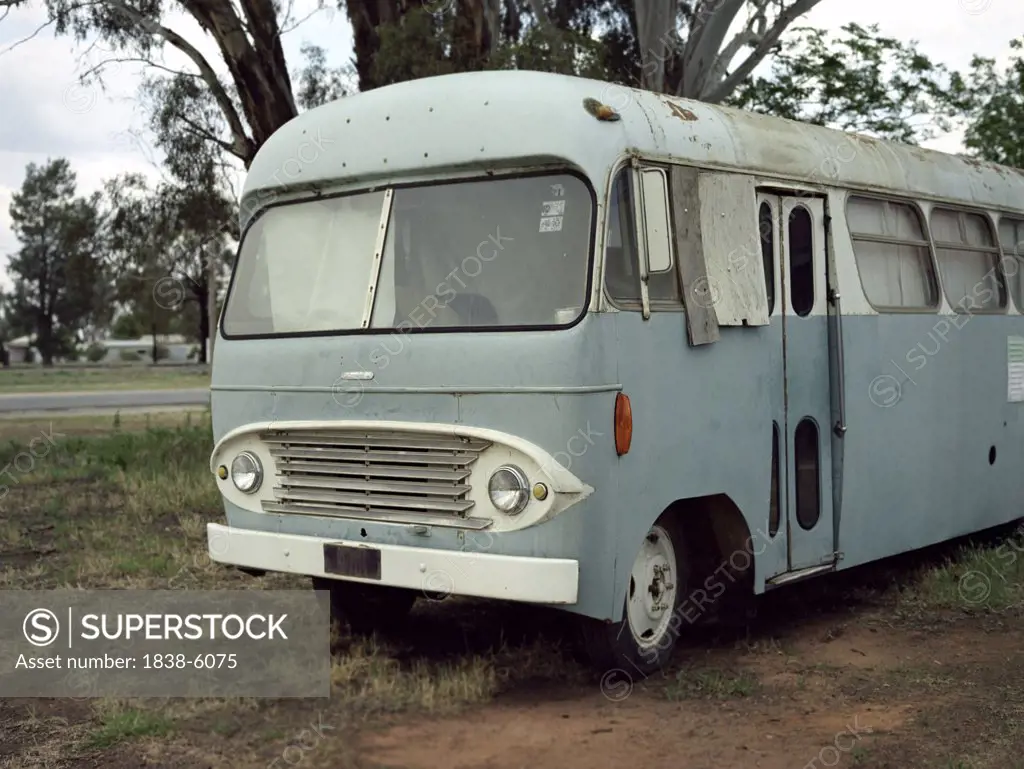 Old bus, Wittenoom, Western Australia, Australia