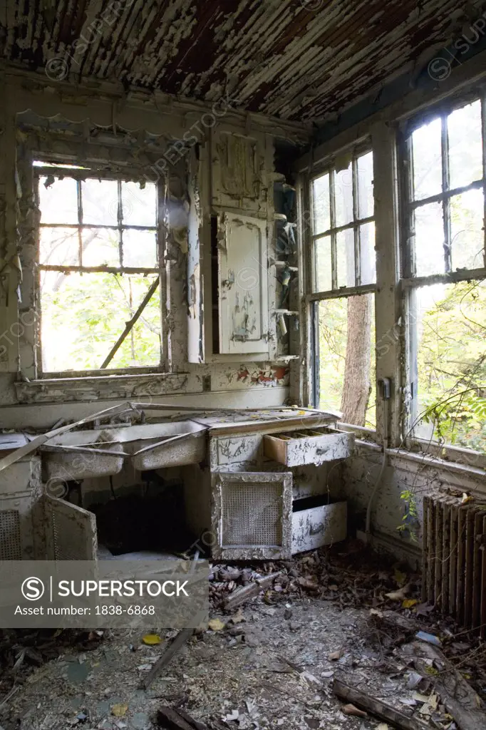 Abandoned Kitchen Falling Apart