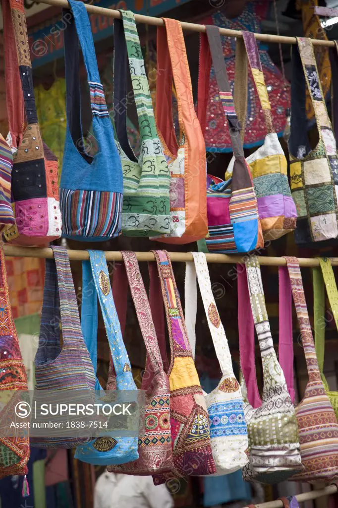 Colorful Bags in Market, Jaipur, India