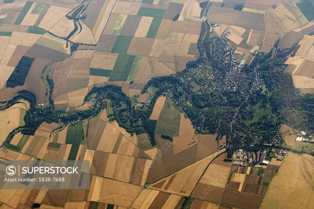 Aerial view of Farm Land