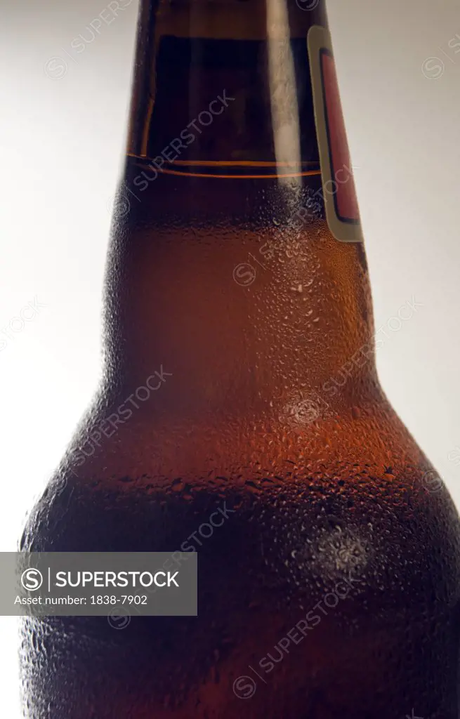 Condensation on Chilled Beer Bottle