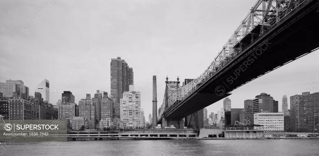 Queensborough Bridge and Manhattan Skyline, New York City, USA