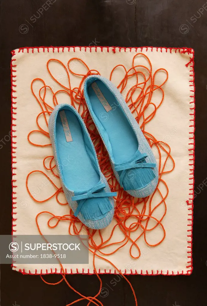 Blue Shoes and Yarn