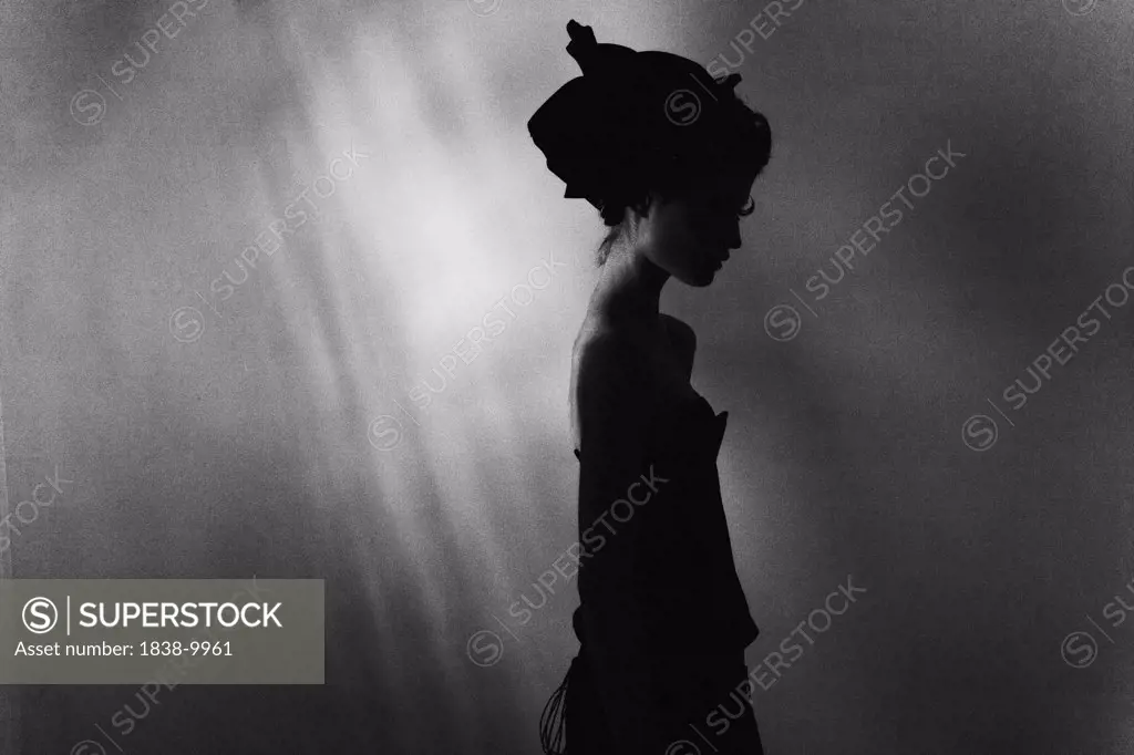 Young Woman Profile in Shadow