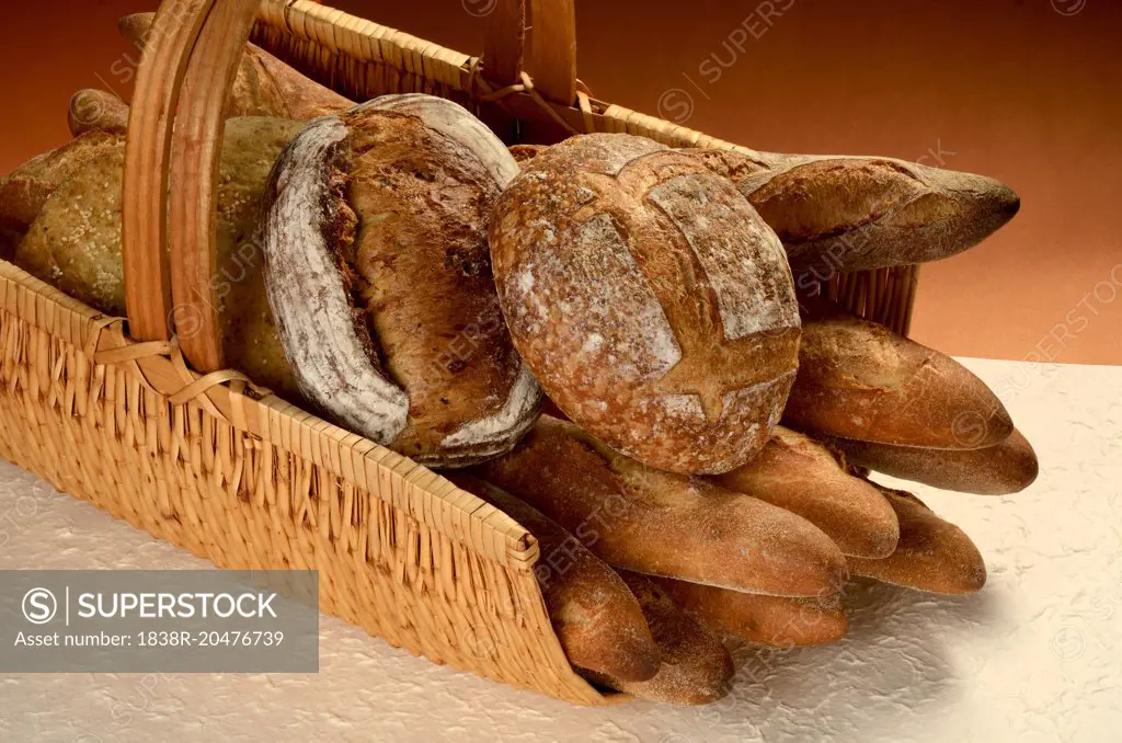 bread, boule, baguettes, country bread,
