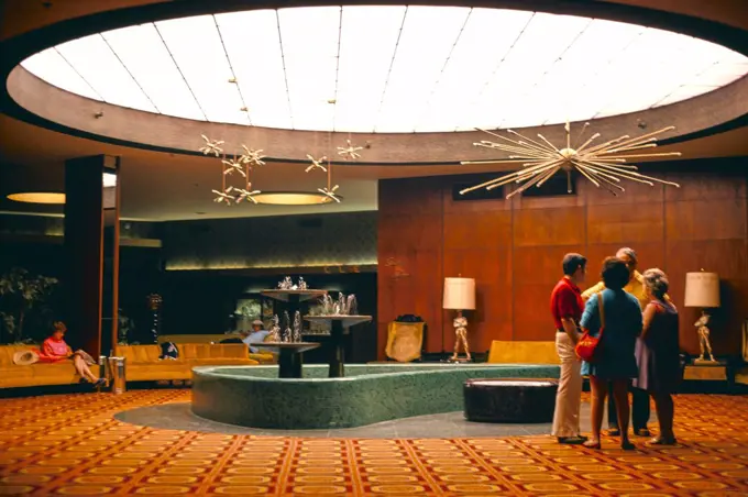 Nevele Hotel Lobby, Wawarsing, New York, USA, John Margolies Roadside America Photograph Archive, 1977