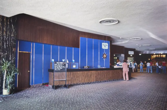 Main Lobby, Concord Hotel, Kiamesha Lake, New York, USA, John Margolies Roadside America Photograph Archive, 1977