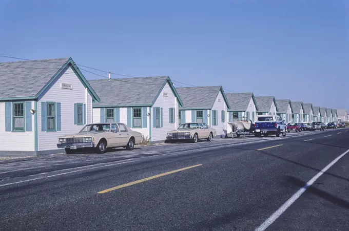 Day's Cottages, North Truro, Massachusetts, USA, John Margolies Roadside America Photograph Archive, 1984