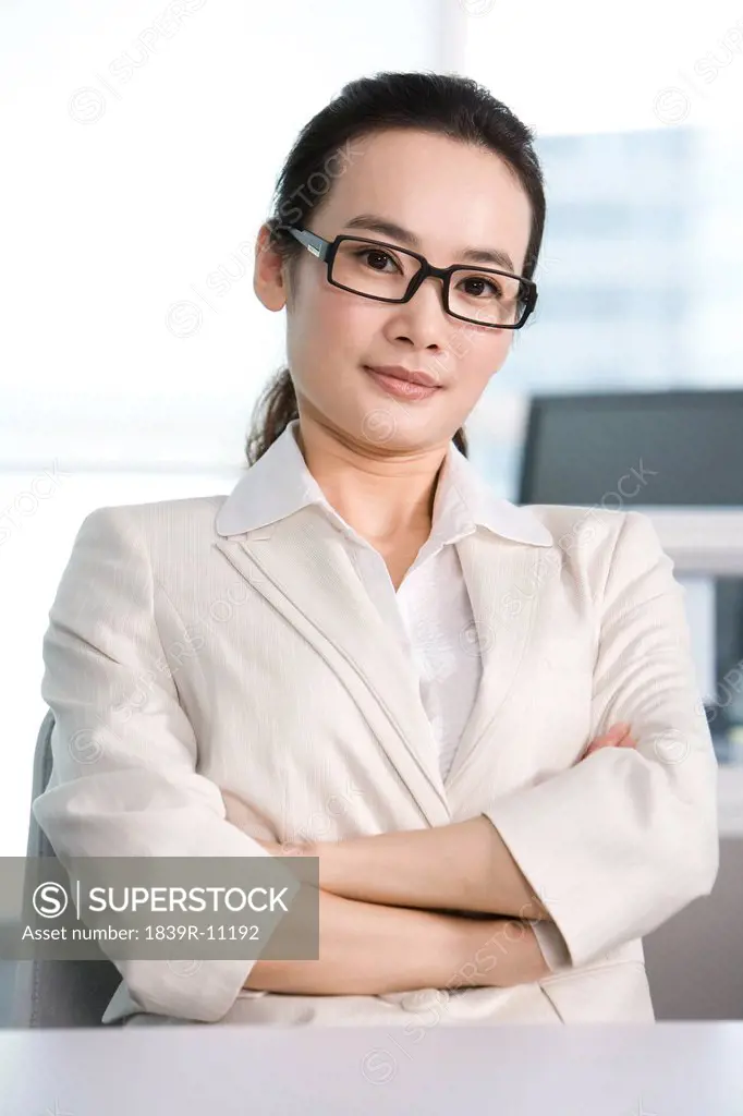 Office worker at her desk