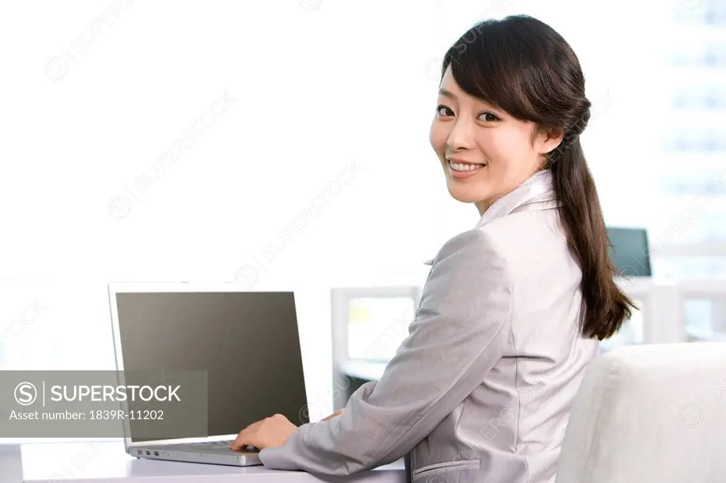Office worker at her desk