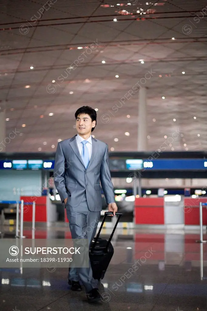 Businessman in airport