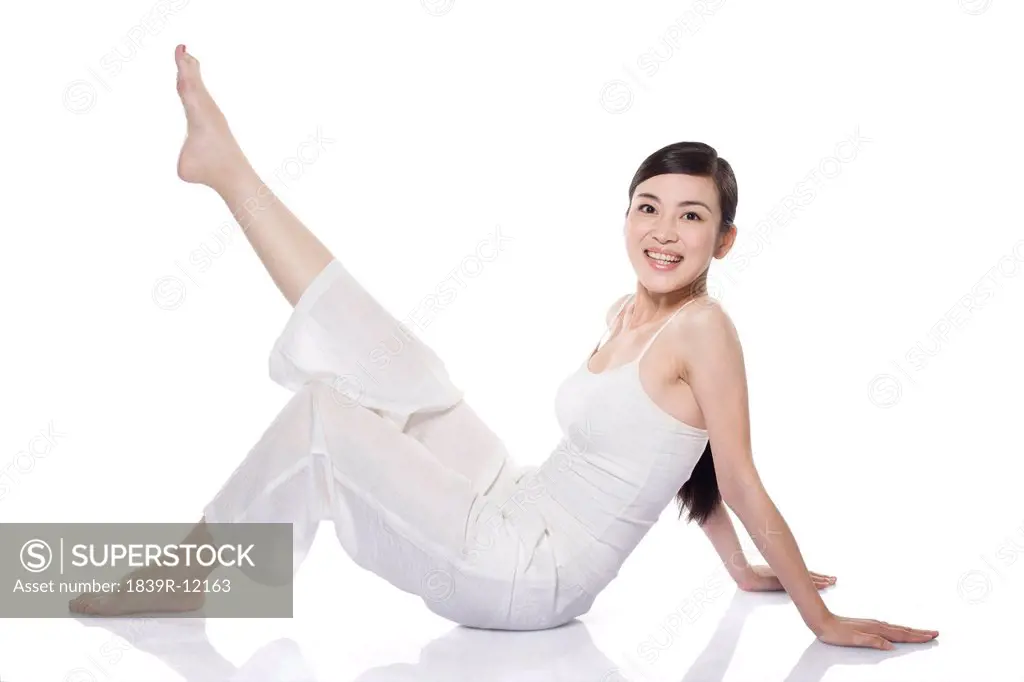 Young woman Stretching