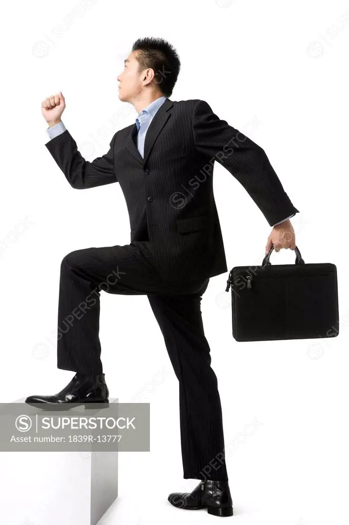 Businessman going to office