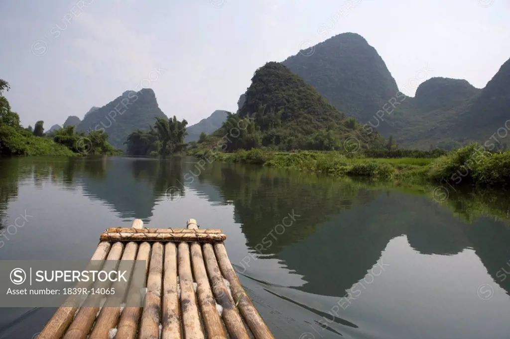 Raft on the Lijiang River