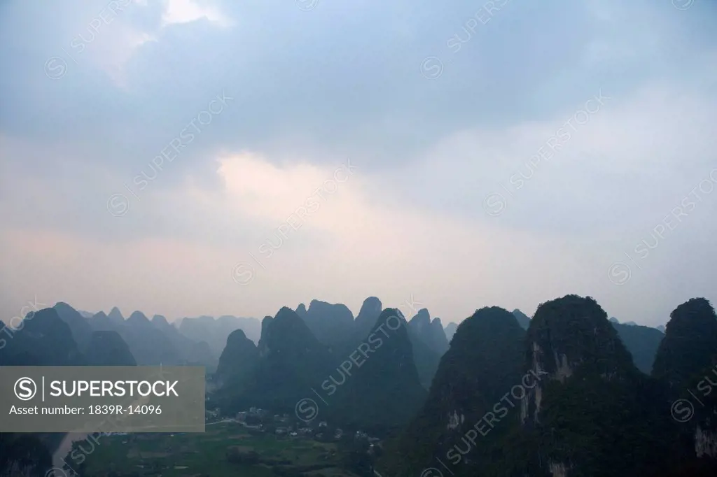 A view of the Guilin Hills