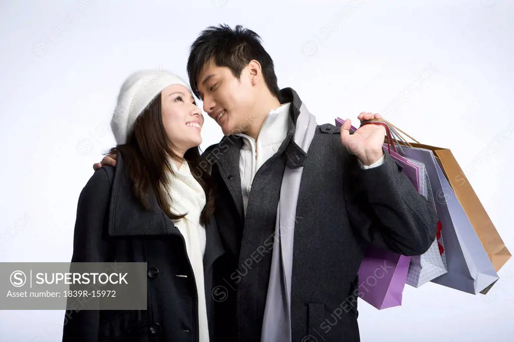 Young couple shopping