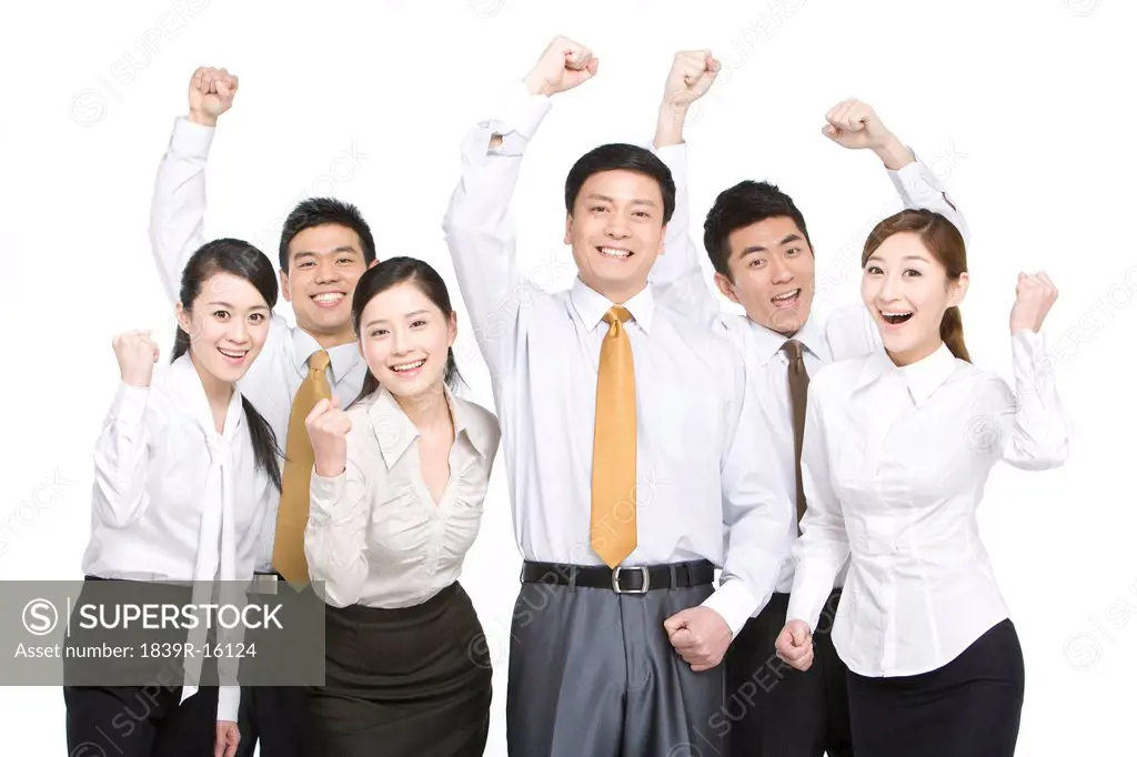 Business People cheering