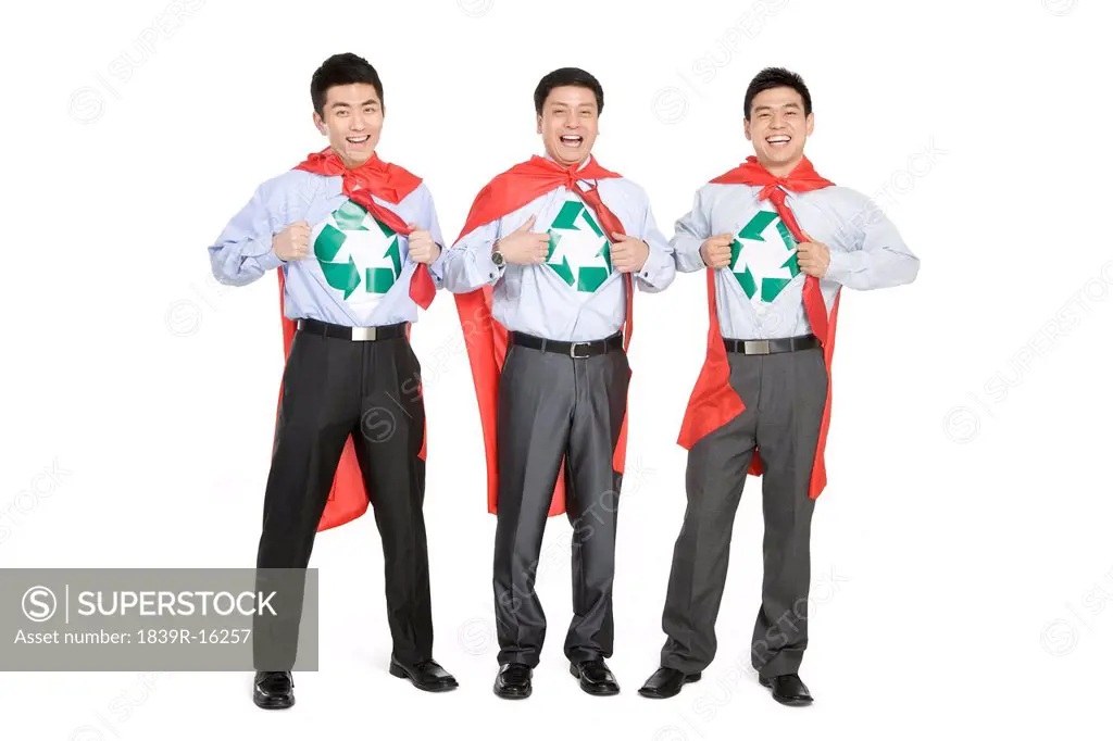 Office recycling superheroes