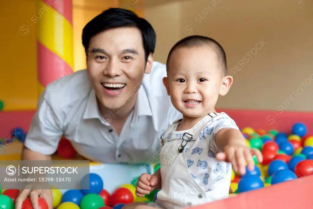 Father Playing With Son