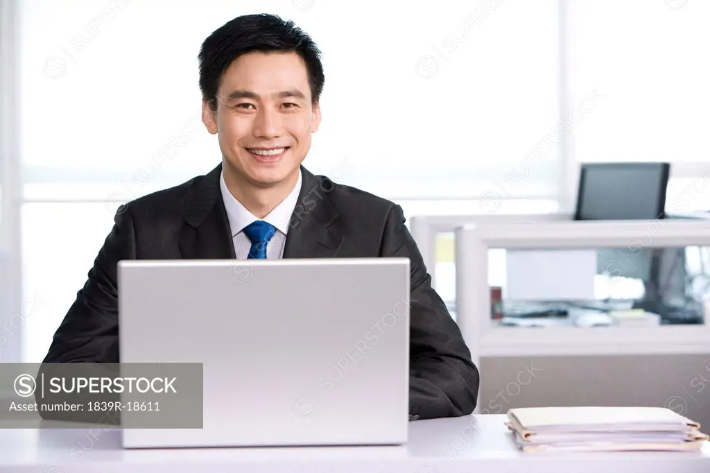 Office worker at his desk