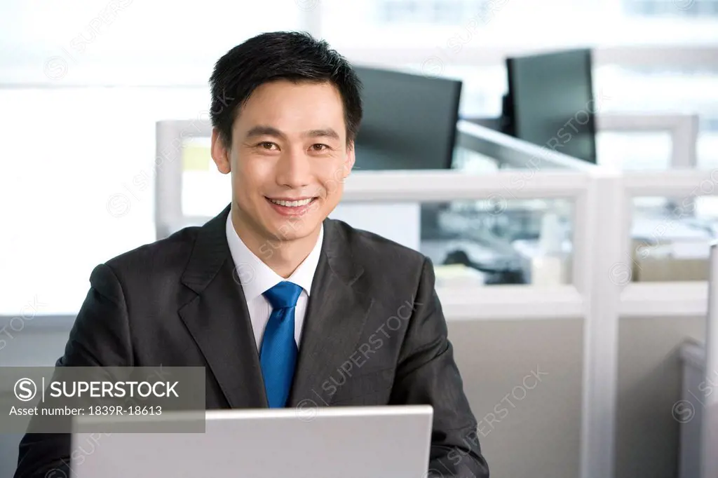 Office worker at his desk