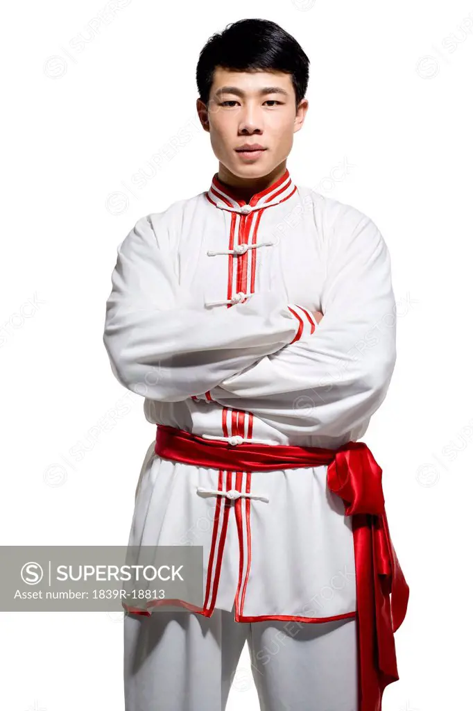 Portrait of a Man in Traditional Chinese Clothing
