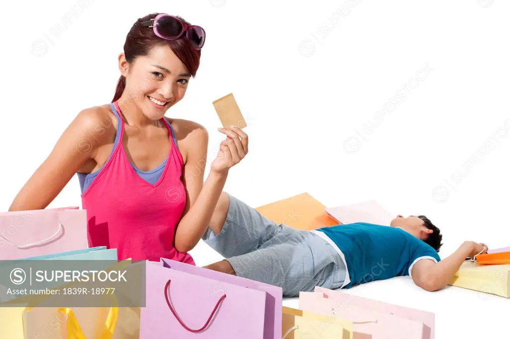 Young couple going shopping