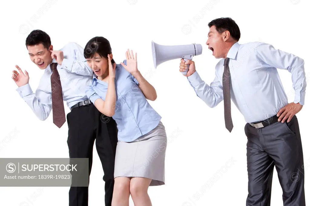 Businessman Yelling at Colleague