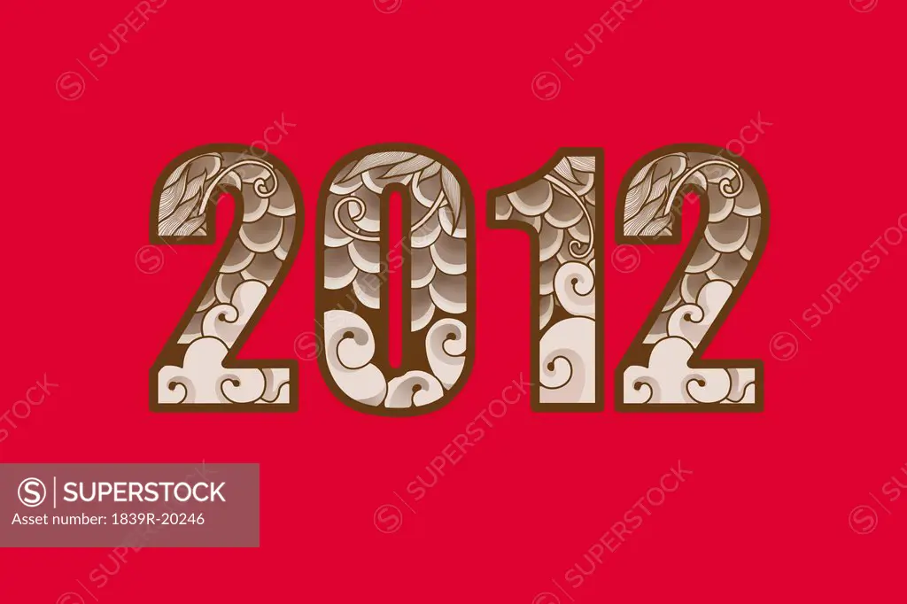 Figures of 2012 with dragon patterns