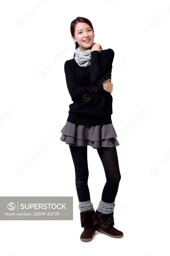 Portrait of stylish young woman