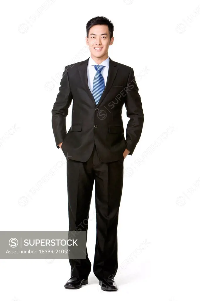 Full length of a young businessman