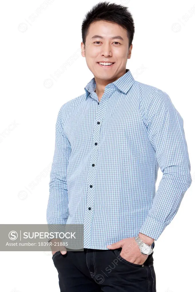 Portrait of a man in a button down shirt