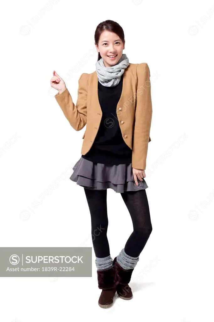 Portrait of stylish young woman