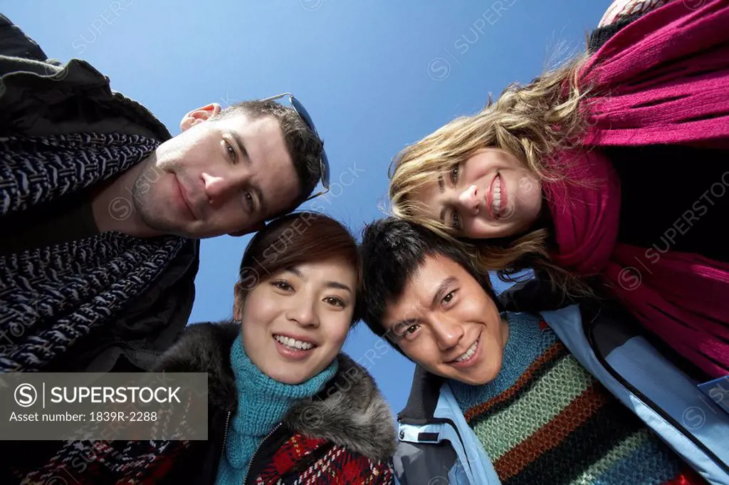 Young People Smiling At Camera