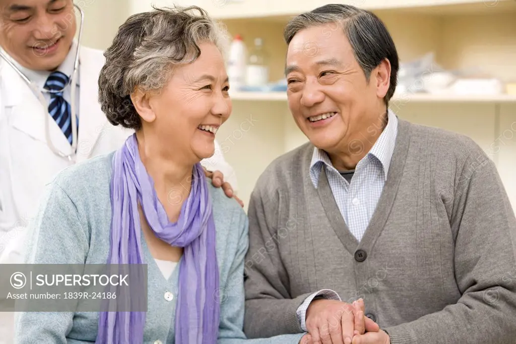 Senior Woman Being Examined by a Doctor