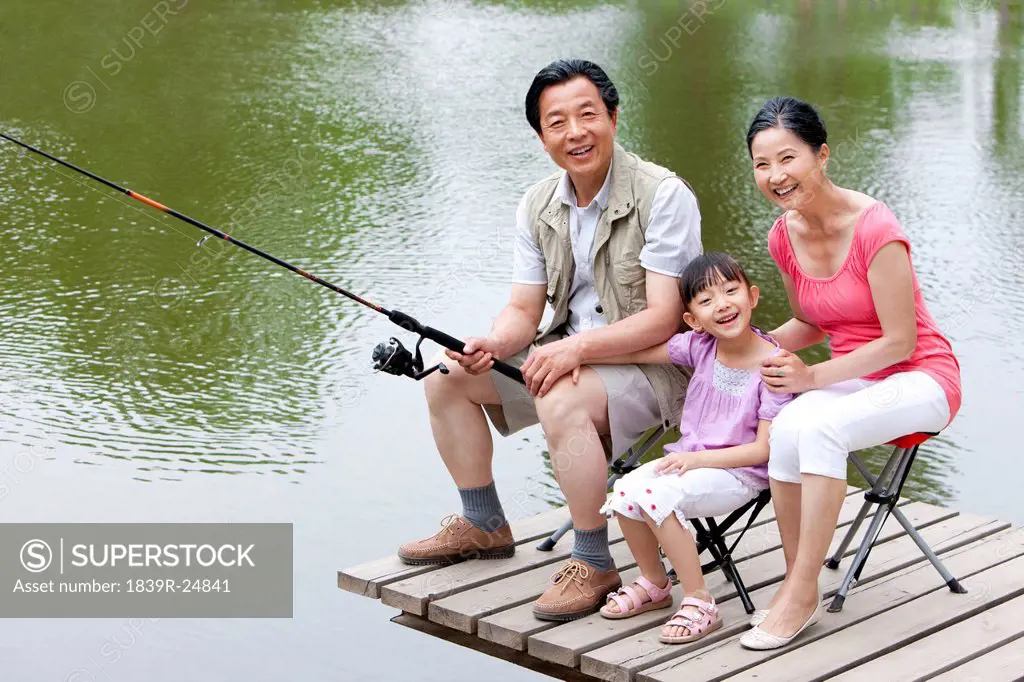Family Fishing together