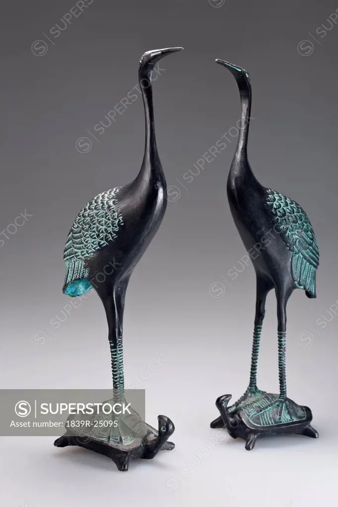 Chinese bird statues