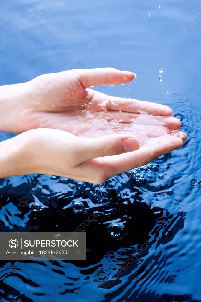 Water and hands