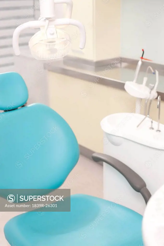 Treatment chair in dental clinic