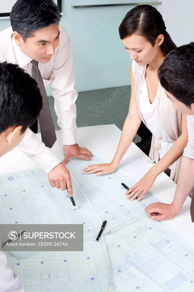 Business Executive Explaining Business Plan to Business Team
