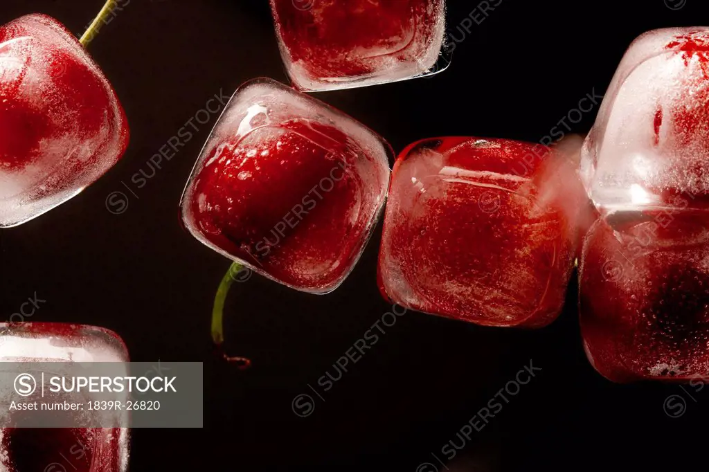 Frozen Cherries, Studio Shot