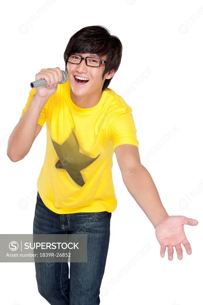 Young Man Singing