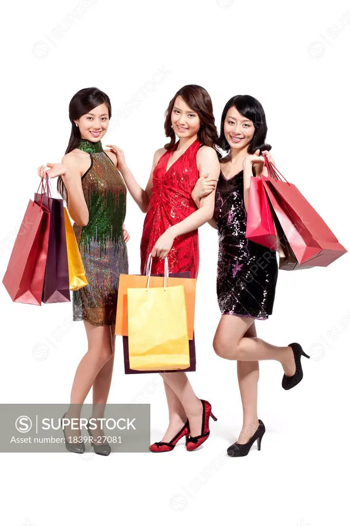 Young women going shopping