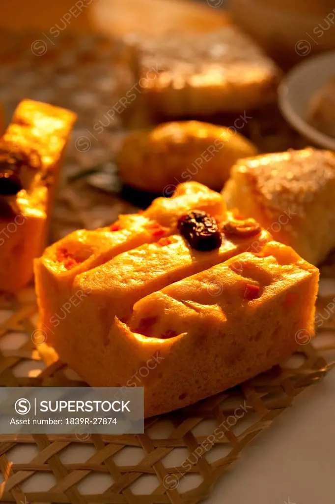 Chinese traditional dim sumsteamed sponge cake