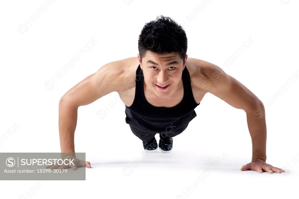 Man doing push_ups