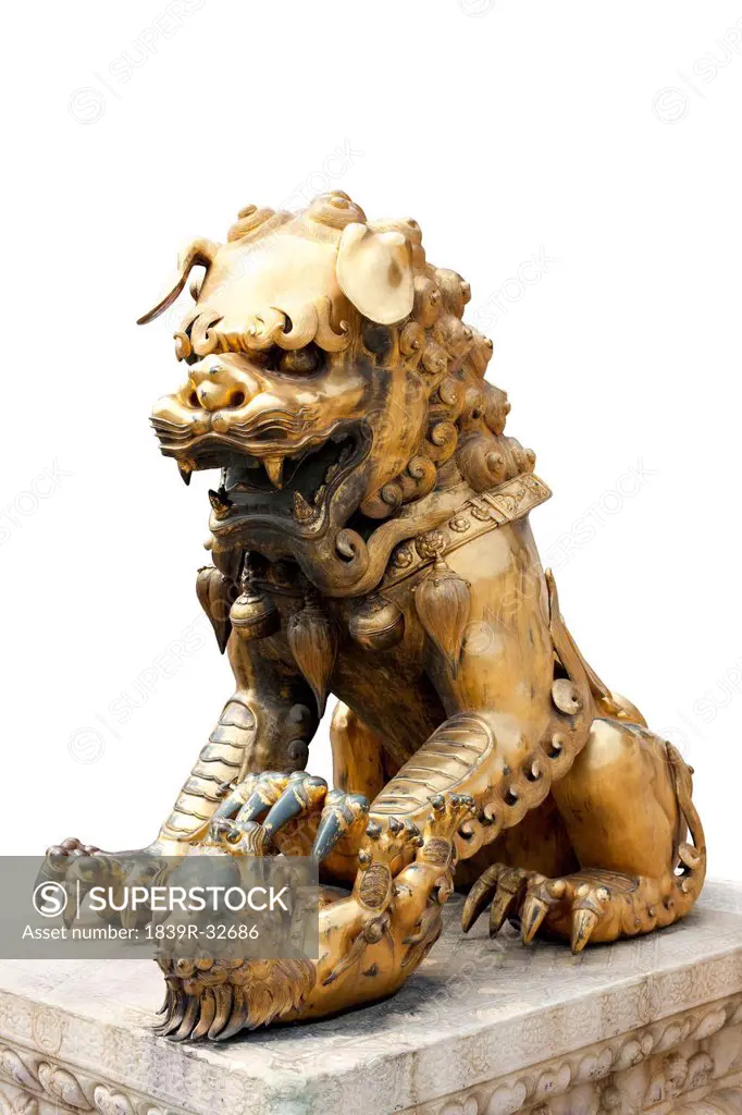 Chinese lion sculpture