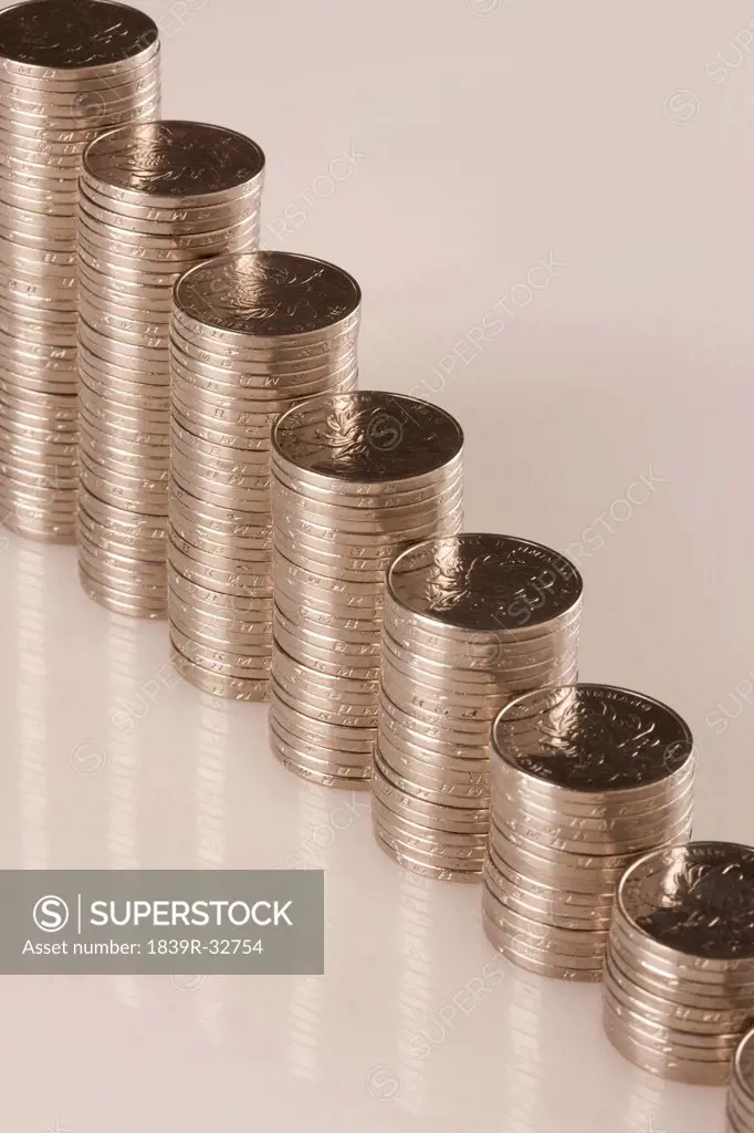 Large group of coins