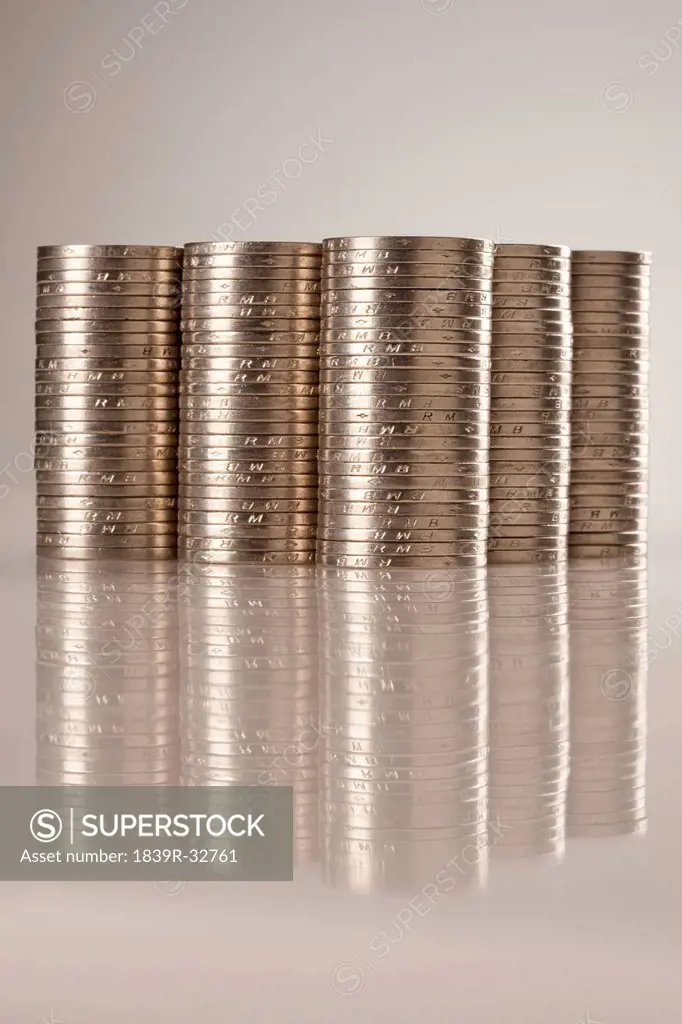 Large group of coins